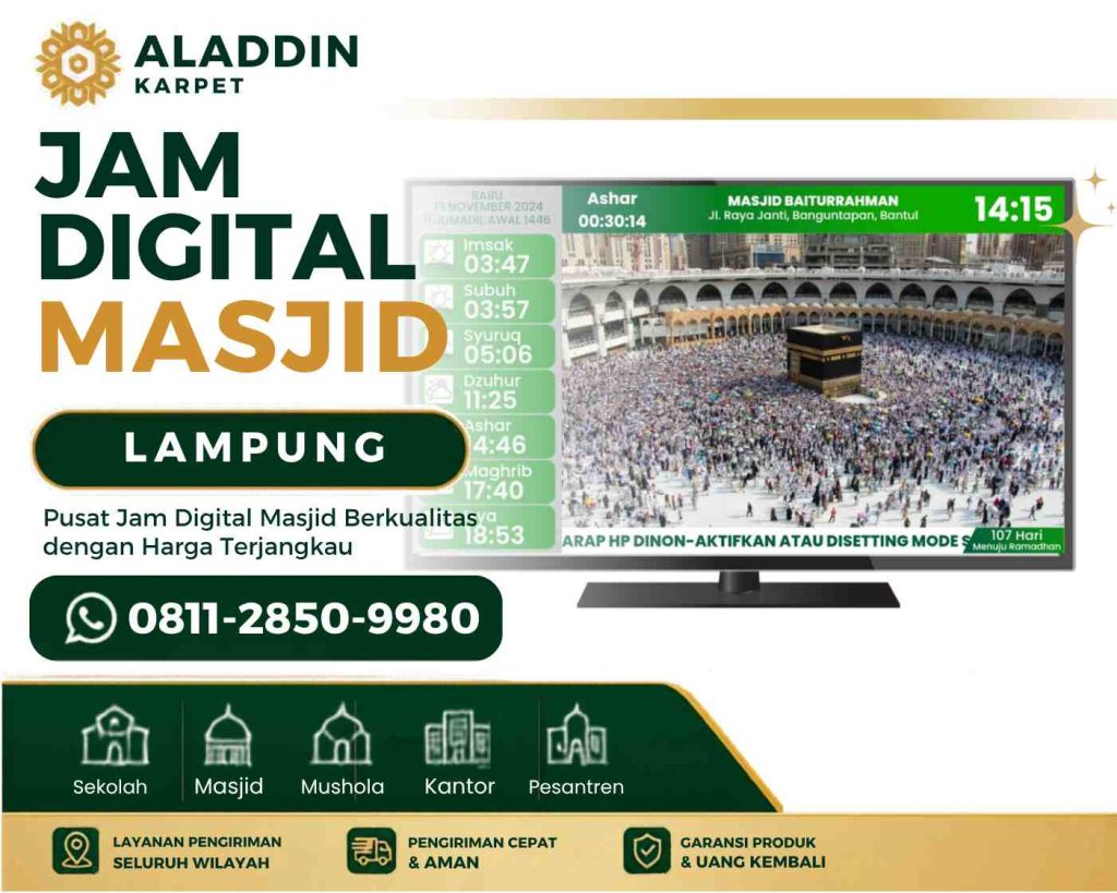 Toko Jam Digital Masjid Lampung Solusi Cerdas untuk Sistem Informasi Masjid Modern
