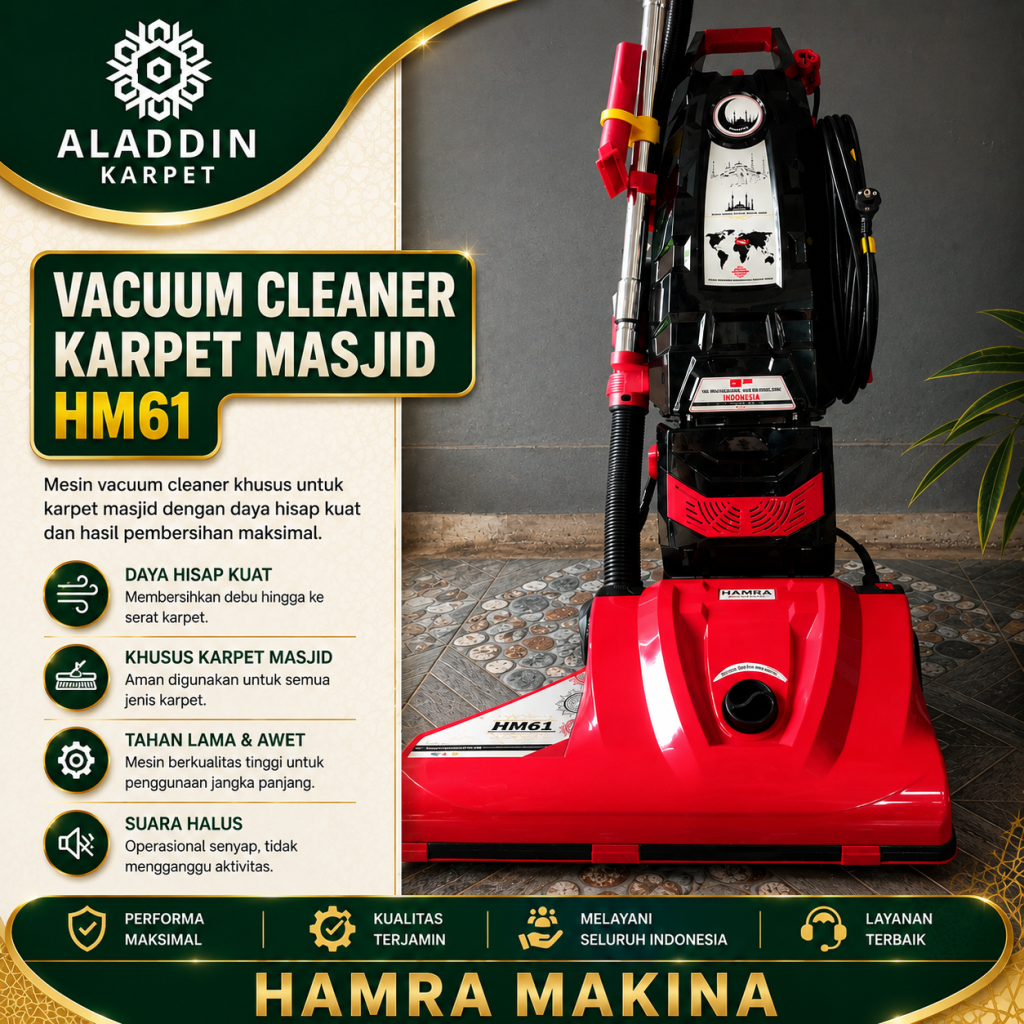 Vacuum Karpet Masjid Lampung Untuk Kebersihan Ruang Ibadah